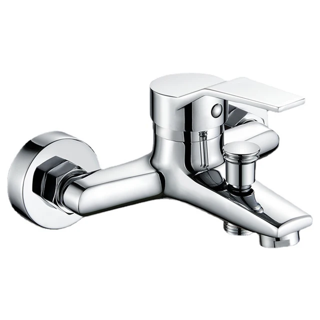 Robinet mitigeur d'eau chaude et froide mural, robinet de douche, lavabo de salle de bains – Image 2