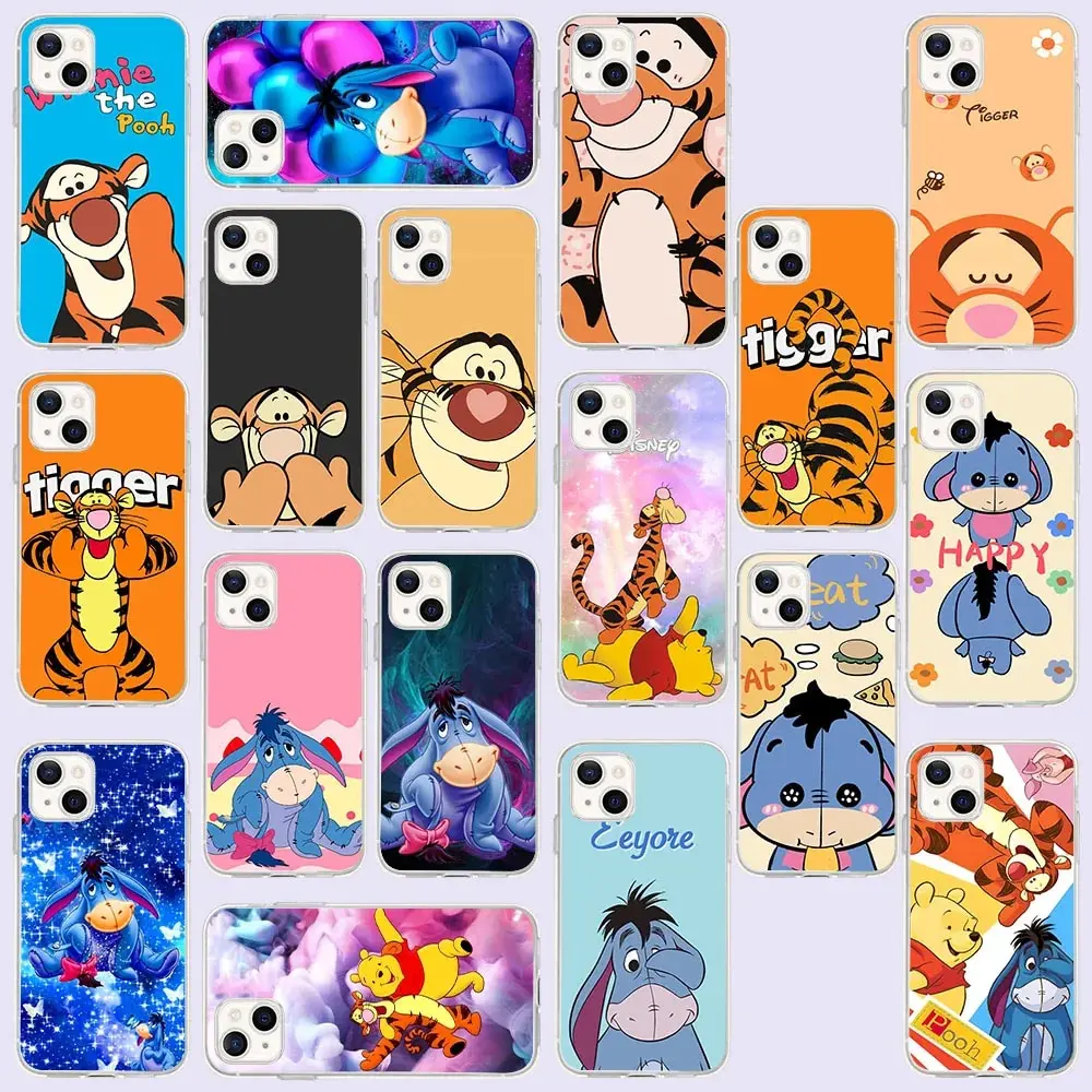 Kp-29 Eeyore Tigger Custodia Morbida In Silicone Per Lg Q61 K9 Q52 K52 K62 K42 K12 Kk12 Q60 K50 V40 V50 V60 K61 Prime Max Velvet