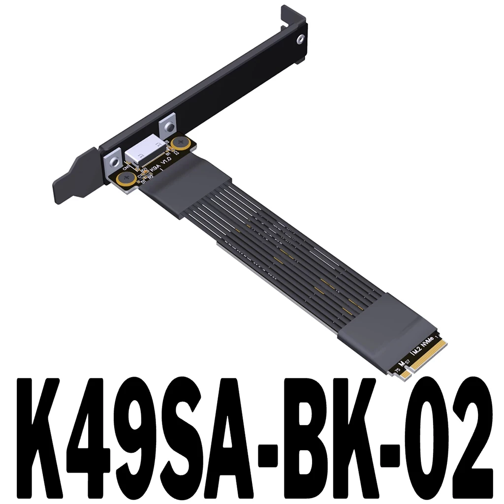 NVMe zu SFF-8611 8612 Adapter Riser OCuLink Grafikkarten-Verlängerungskabel PCIE 5.0 X4 Gen5 M.2 Anschluss für Mini-PC SSD GPU – Detail 19