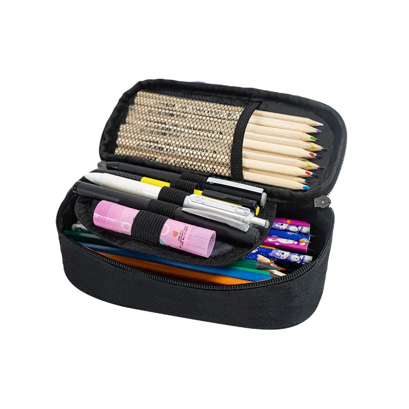 Lion With Crown Paint Pencil Case Snow Wolf / Colorful Tiger Cosmetic Bags For Teenager Pencil Box Women School Cases Supplies 5