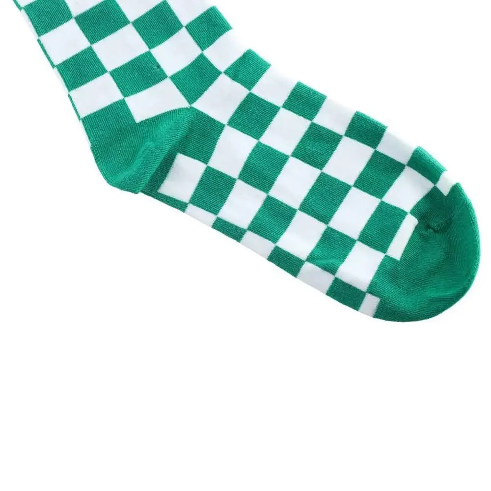 Frauen Plaid Socken Einzigartige Persönlichkeit Kühlen Street Style Plaid Harajuku Koreanischen Stil Socken Strümpfe Frauen Strumpfwaren Baumwolle – Detail 7