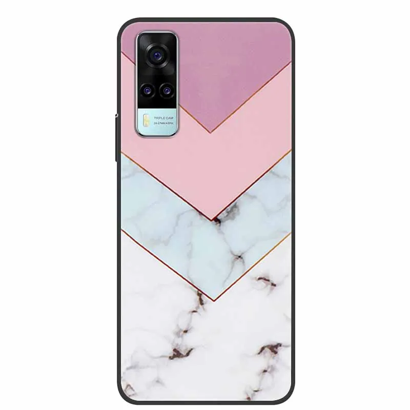 Marble Soft TPU Silicone Phone Cover - Protective Back Case Coque