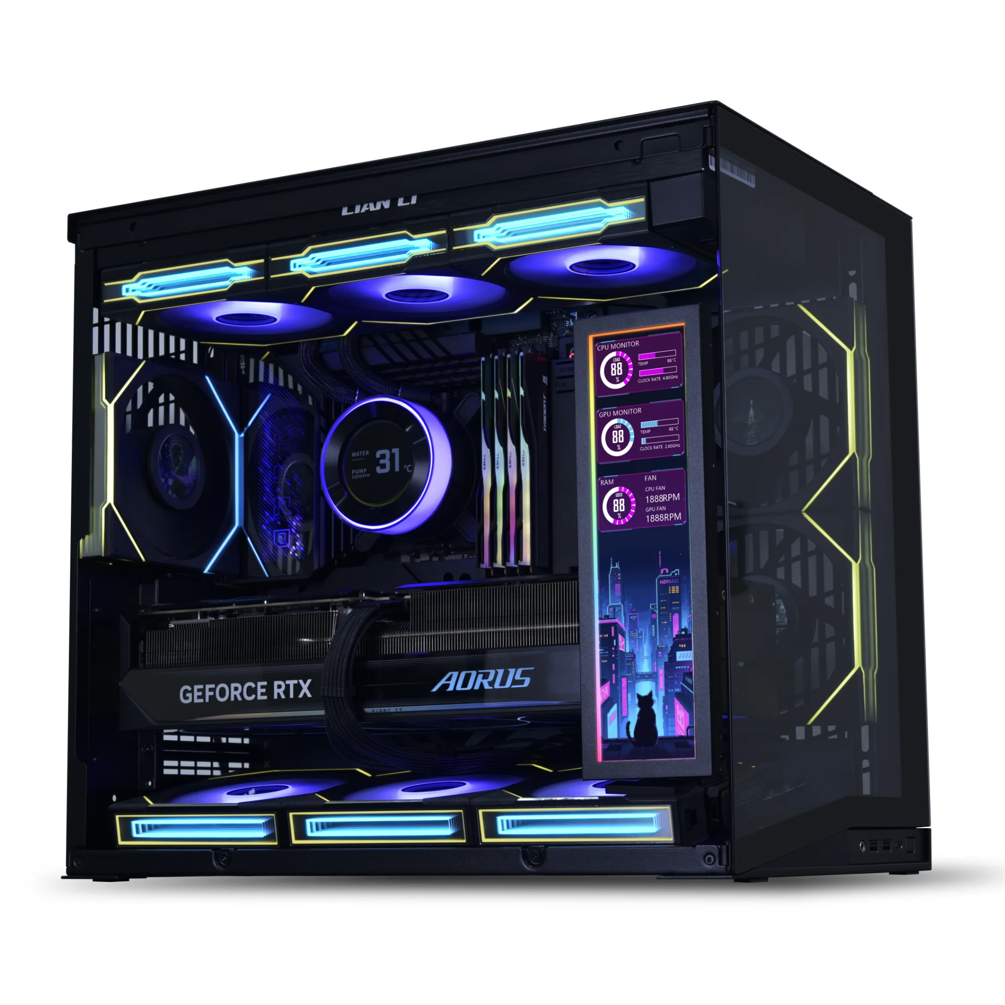 LIAN LI 8.8インチ ユニバーサルスクリーン Amazon.com: Lian Li 8.8