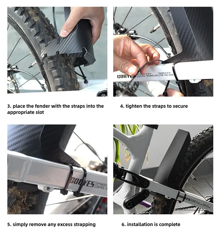 Ultraleichte Fahrrad Kotflügel MTB Vorne/Hinten Kotflügel Schnelle Entfernung Universal Sattel Kotflügel Fahrrad Reifen Rad Fender Radfahren Teile – Detail 16