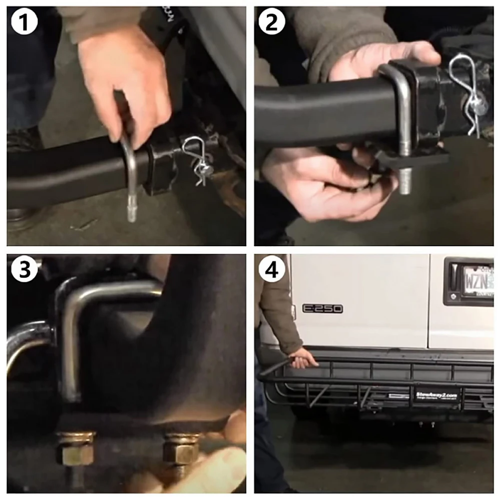 2 inch Heavy Duty Hitch Tightener for Tow Trailer Hitches U-Bolt Stabilizer Anti-Rattle Lock Down Tow Clamp Wobble Carrier Parts