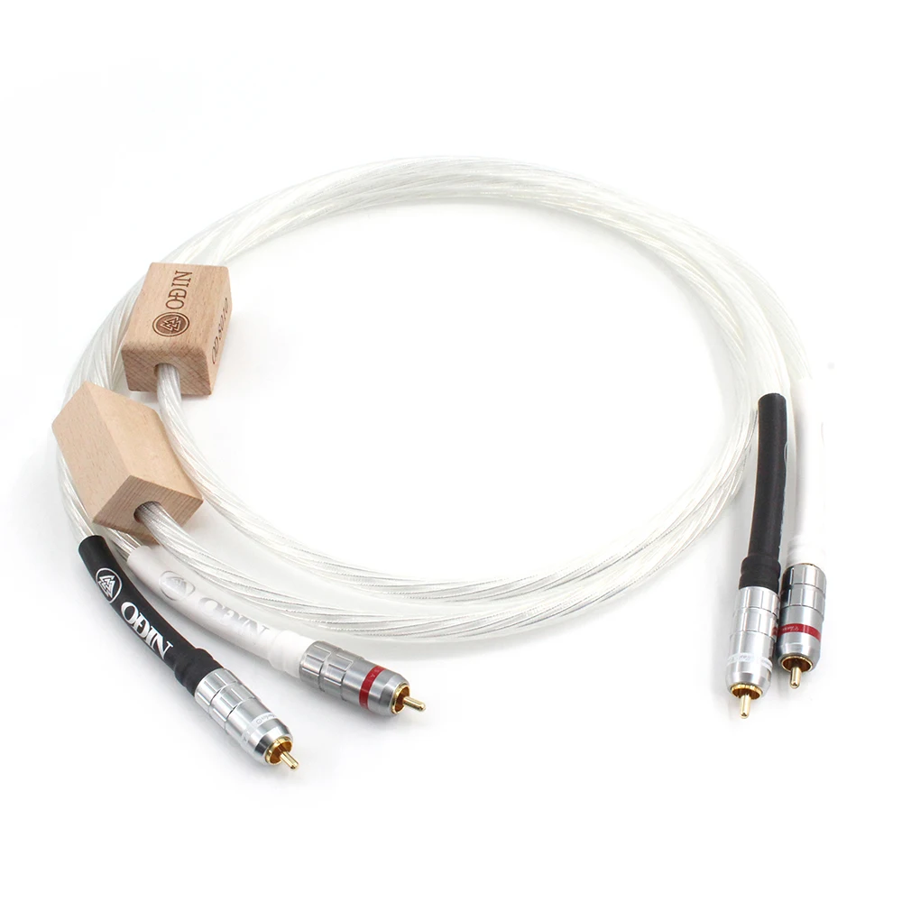 

Nordost Odin Silver Plated Phono RCA Interconnect Audio Cable With Pure Red Copper RCA Plug HIFI Audiophile