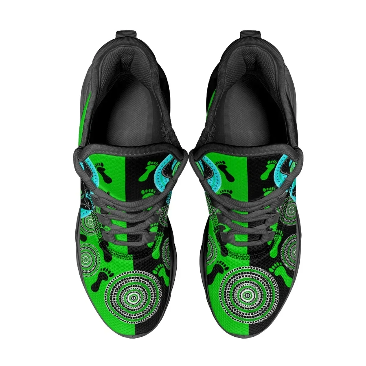 Australia Aboriginal Turtle Designer Casual Flats Shoes Indigenous Art Women's Lace-Up Sneakers Vintage Style Running Shoes Gift