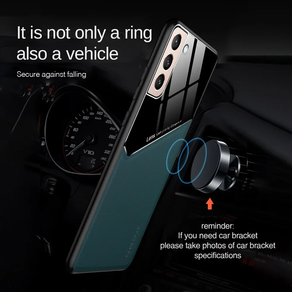 Enhanced Magnetic TPU Protective Phone Case with Car Holder Attachment