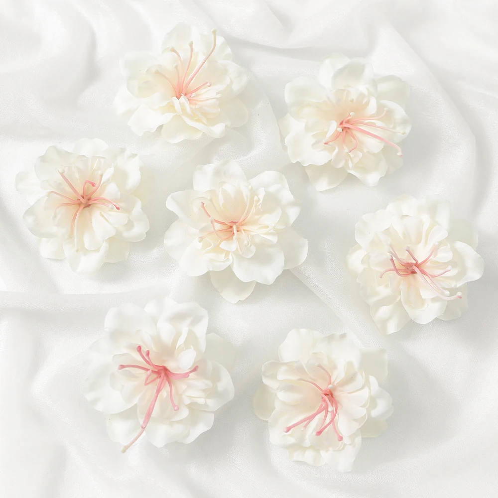 10 Stück künstliche Blumen, 5 cm, künstliche Blumen, Kopf für Heimdekoration, Hochzeitsdekoration, DIY, Braut, Haarkranz, Basteln, Geschenke, Zubehör – Detail 12
