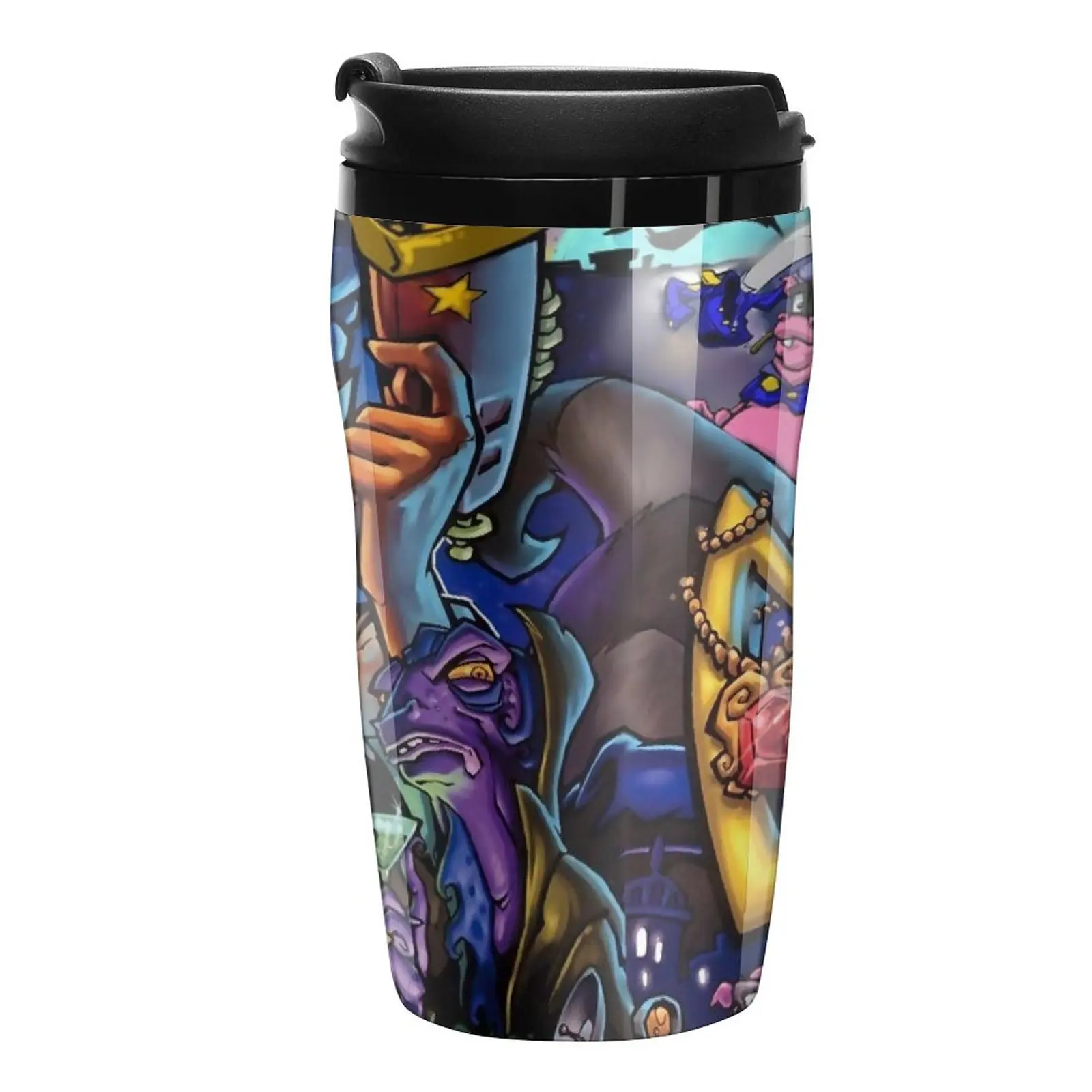 New Comic Collage Sly Cooper Travel Coffee Mug Coffee Accessory Cup Set Set