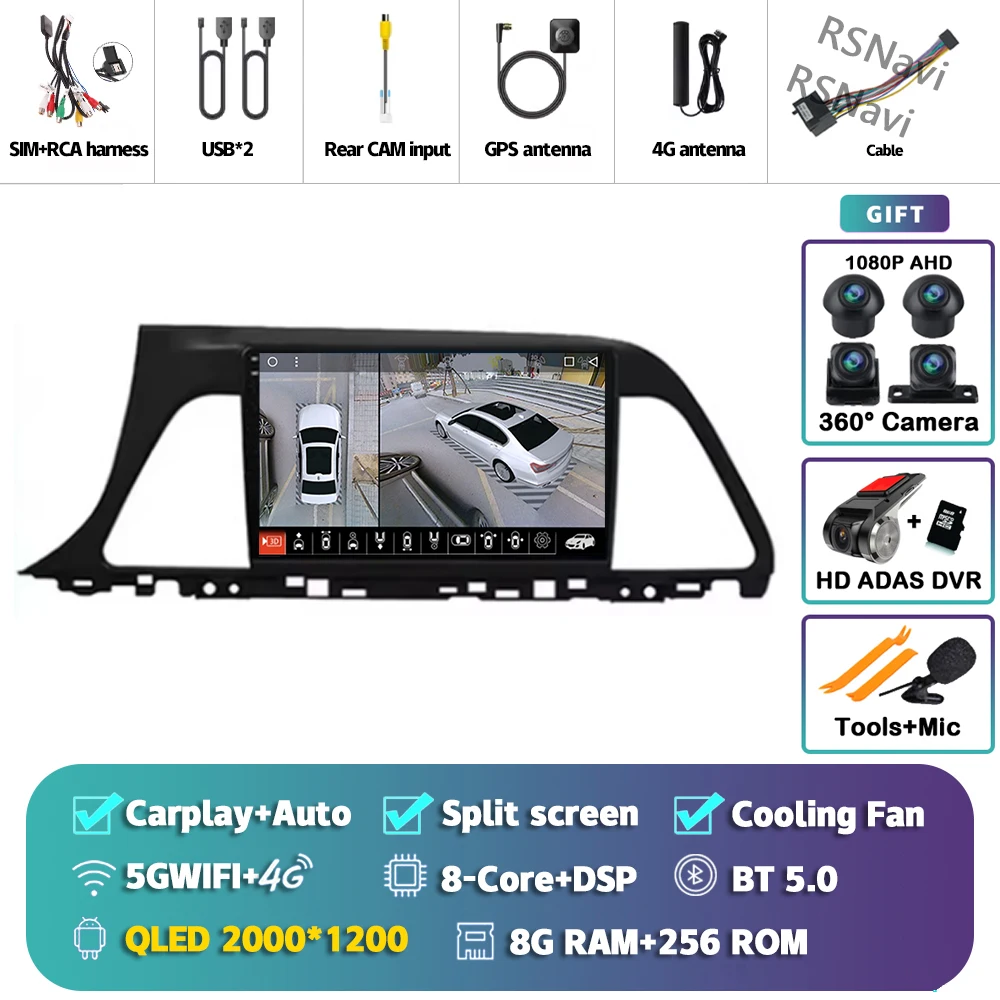 2K 8G-256G 360 DVR