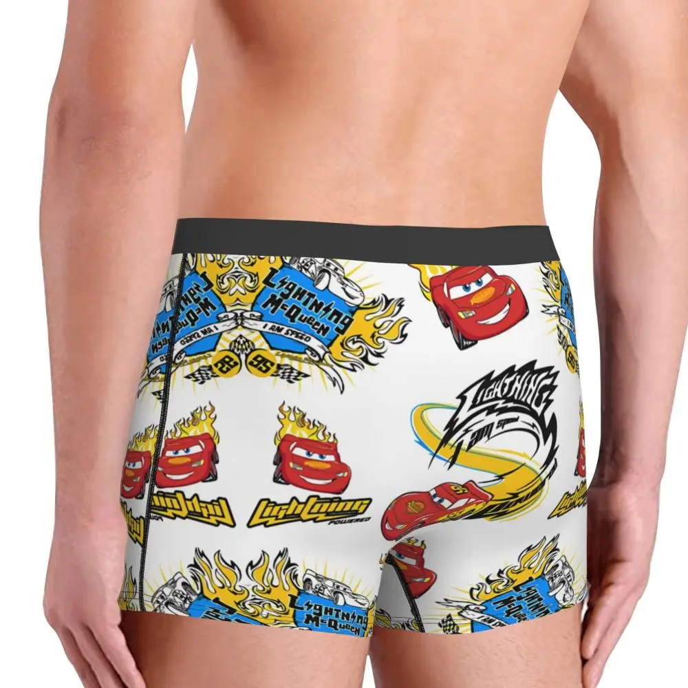 Custom Lightning McQueen Car Collage Boxers Shorts Men's Briefs Underwear Cool Underpants