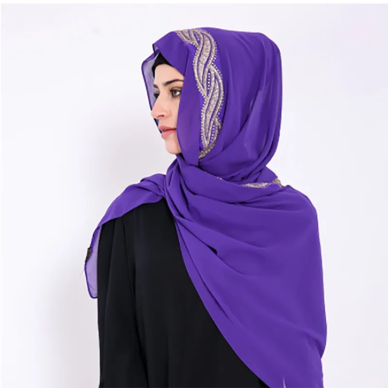 

2022 Long Soft Wrap Scarf Shawl Scarves Sequins Femme Bufandas Hijabs Heavy Chiffon Scarf Solider Color Shinny Scarf