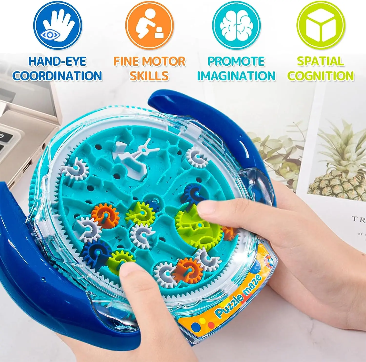 Mind Puzzles for Kids 3-5 Boys 3D Maze Puzzle Gravity Ball Game Children Educational Maze Ball Puzzle Toys for Kids Funny Gifts 3