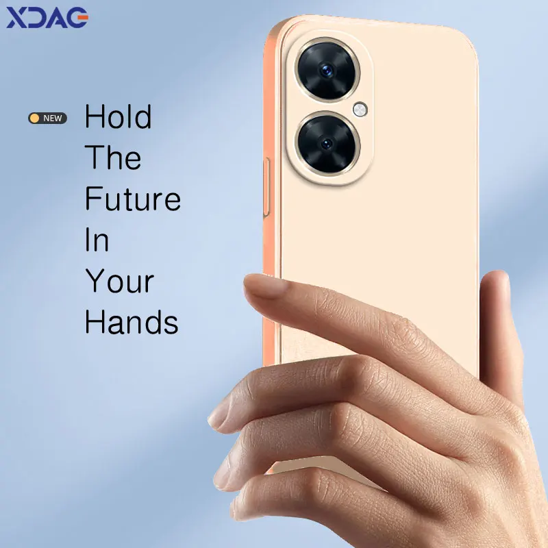 Square Liquid Silicone Phone Case with Soft Flocking Bumper Covers