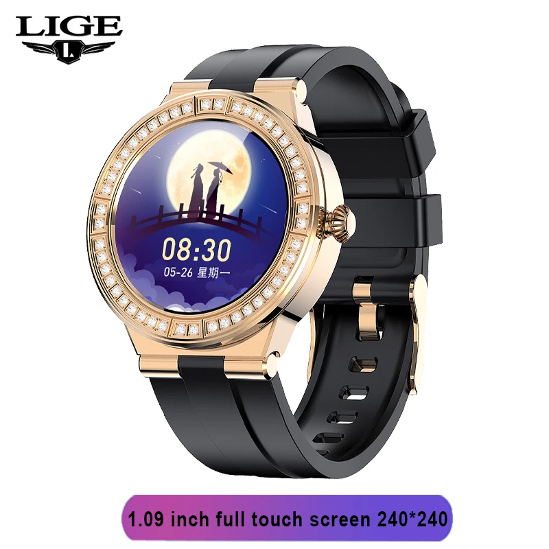2022 LIGE 1.28-inch Smart Watch Men Heart rate ECG Monitor Sport IP67 Waterproof Watches Real-time Weather men women Smartwatch 
