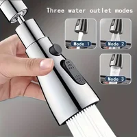 3 in1 Kitchen Replaceable Faucet Sprayer Nozzle ABS Durable Water Tap Water Basin Sink Shower Spray Head Multifunctional Hydrant 1