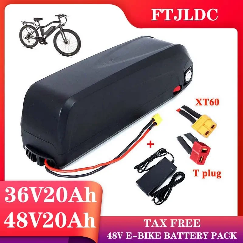 

NEW 48V20Ah 36V20Ah Ebike Battery Hailong Battery with USB Built-in BMS 350W-1000W 10S 13S 18650 Cells Pack Lithium Ion Battery