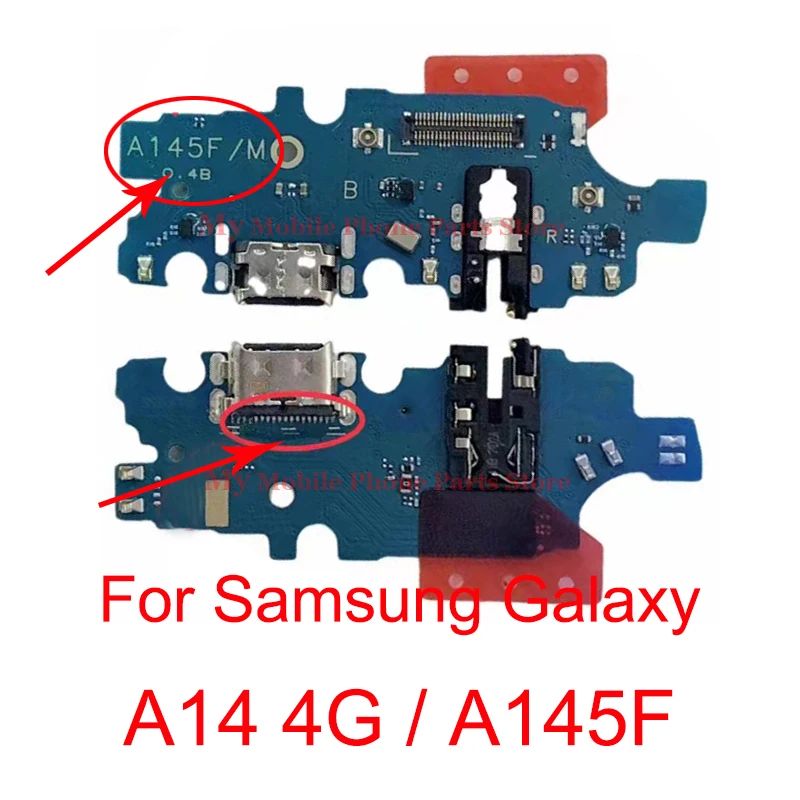 

AAAAA качественная зарядная Плата USB-порт док-станции гибкий для Samsung Galaxy A14 4G A145F A145 зарядный порт гибкий кабель запасные части