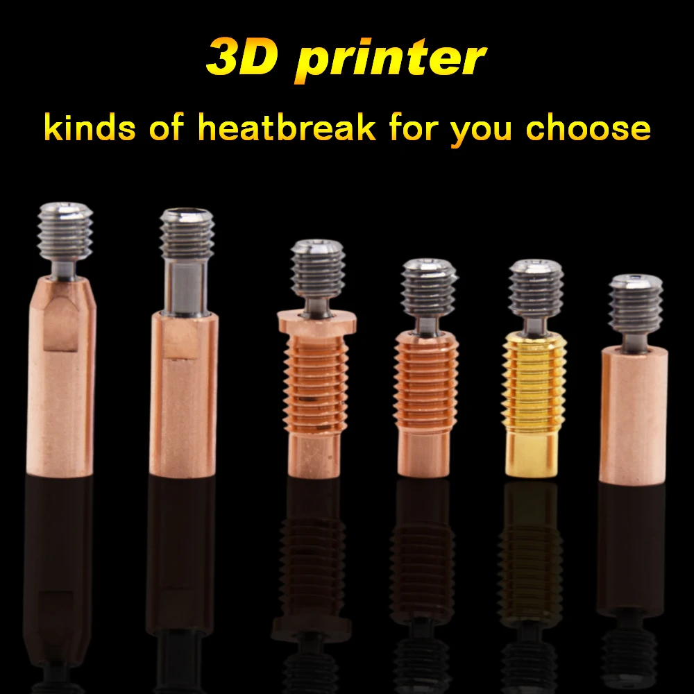 hp latex printhead Ender3 CR10 V6 Bi-Metal Heatbreak Titanium Alloy Copper Throat For E3D V6 CR10 ENDER 5/3 CR-10S 1.75/4.1MM Hotend 3D Printer epson printer head