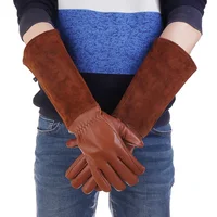 1 Pair Heavy Duty Gardening Rose Pruning Gauntlet Gloves Thorn Proof Long Sleeve Work Welding Garden Gloves 2