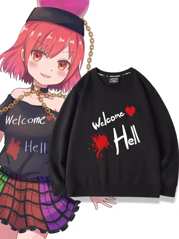 Hecatia Lapislazuli Anime Sweatshirt Touhou Project Manga Graphic Clothing Winter Oversized Men Pullover Tracksuit Women Top