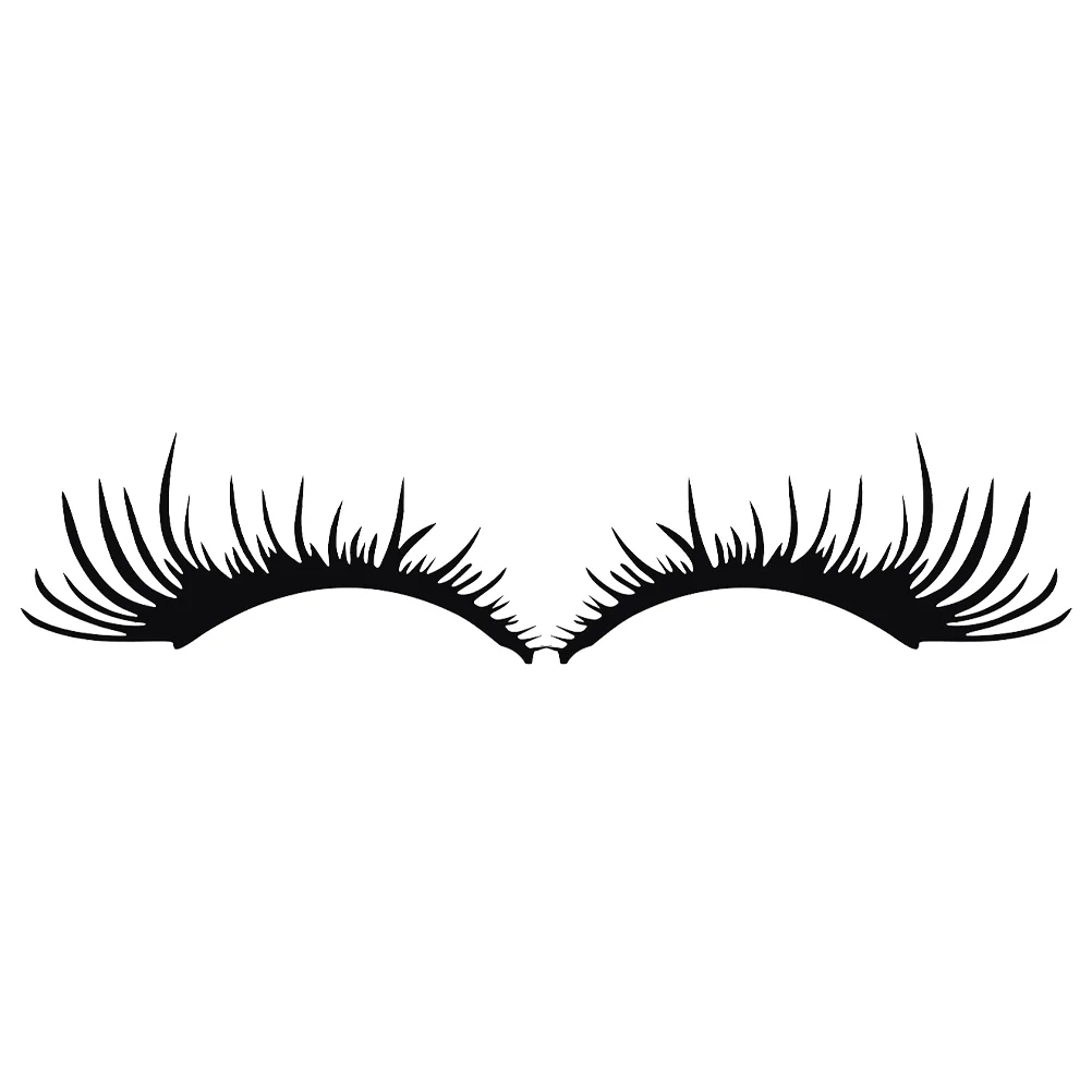 

1 Pair Vehicle Headlight Eyelashes Decal Car Decoration Sticker Car Supplies