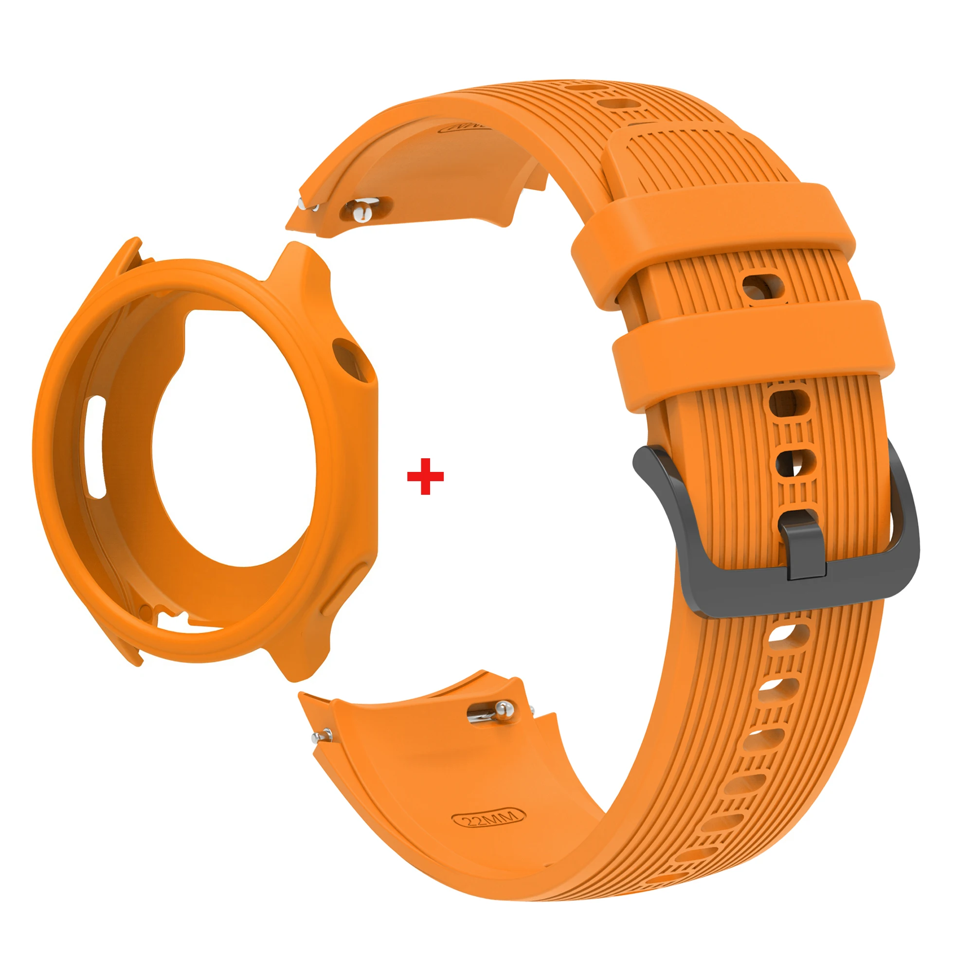 Silicone Protective Case with Strap for Smart Watches - Soft Protector Shell