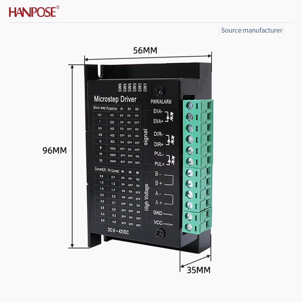 스테퍼 모터 드라이버 TB6600 전류 4.0A 서브디비전 32, NEMA23 및 NEMA17 모터와 호환 가능