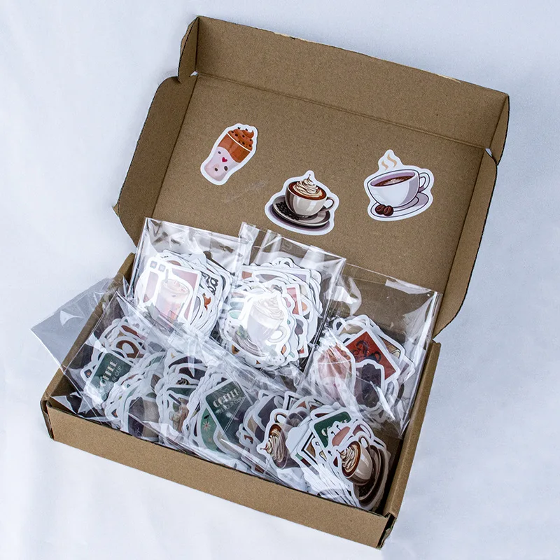 50pcs Custom Stickers Water Resistant Vinyl Die Cutout Logo Design Brand Personalized Package Labels Wedding Decals For Business