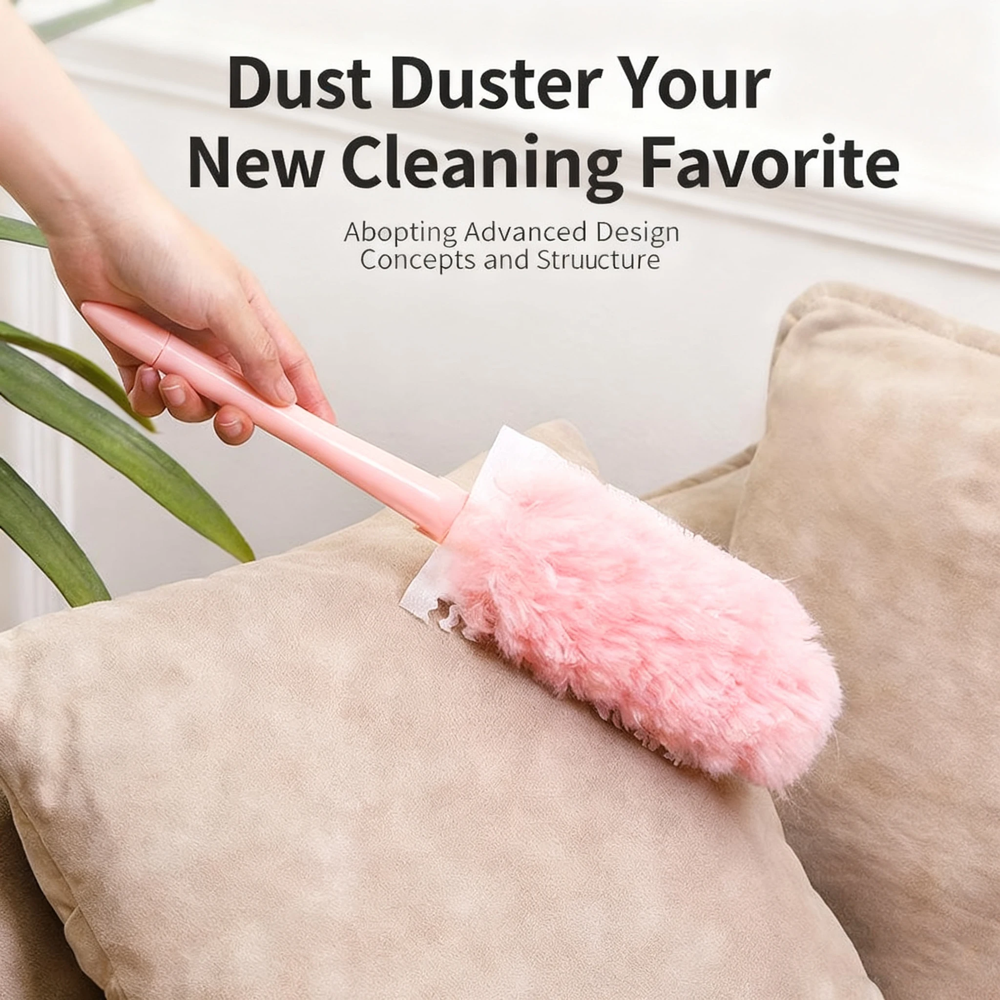 Adjustable Pack of 1/5 Duster Cloths with Telescopic Handle for Pet Hair/Dust Reusable Dust Cloths Set for Household and Cleanin