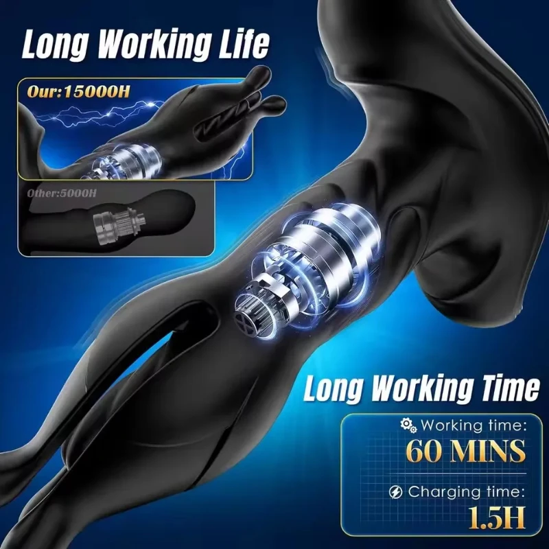Analvibrator Für Männer Mit Prostatamassage Und Stoßfunktion_voghion.com
