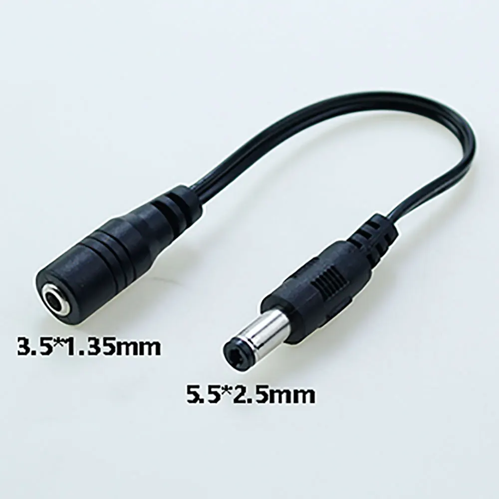 DC 5.5x2.1 Female Jack to DC 5.5*2.5/2.5*0.7/3.5*1.35/4.0*1.7/4.8*1.7/3.0*1.1mm Male Plug Cable Extension Connector Power Cord