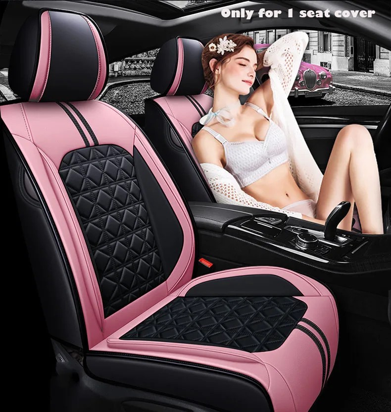 

car seat cover only 1 pc leather universal for toyota wish prado corolla prius 20 land cruiser 100 camry 40 50 car accessories