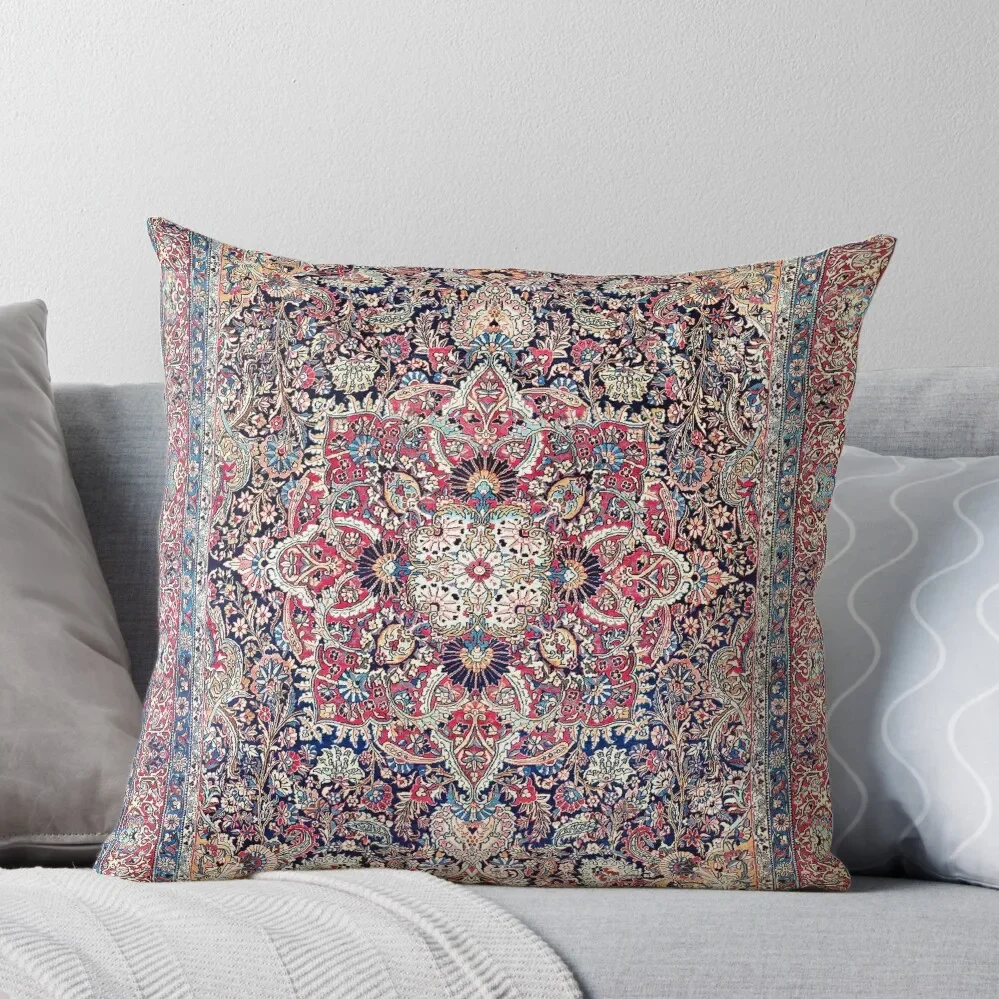 

Kashan Central Persian Rug Print Throw Pillow Pillow Covers Decorative Decorative Pillow Covers For Sofa