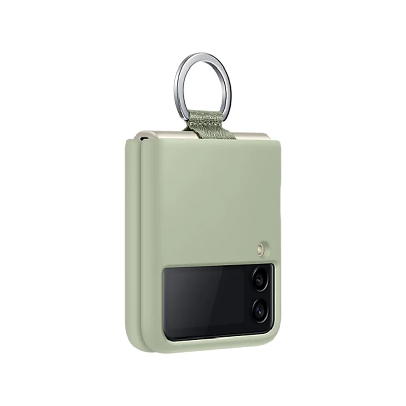 Silicone Cover Protective Case For Samsung Galaxy Z Flip 3 Flip3 5G with Ring Mobile Phone Cases Silica Case