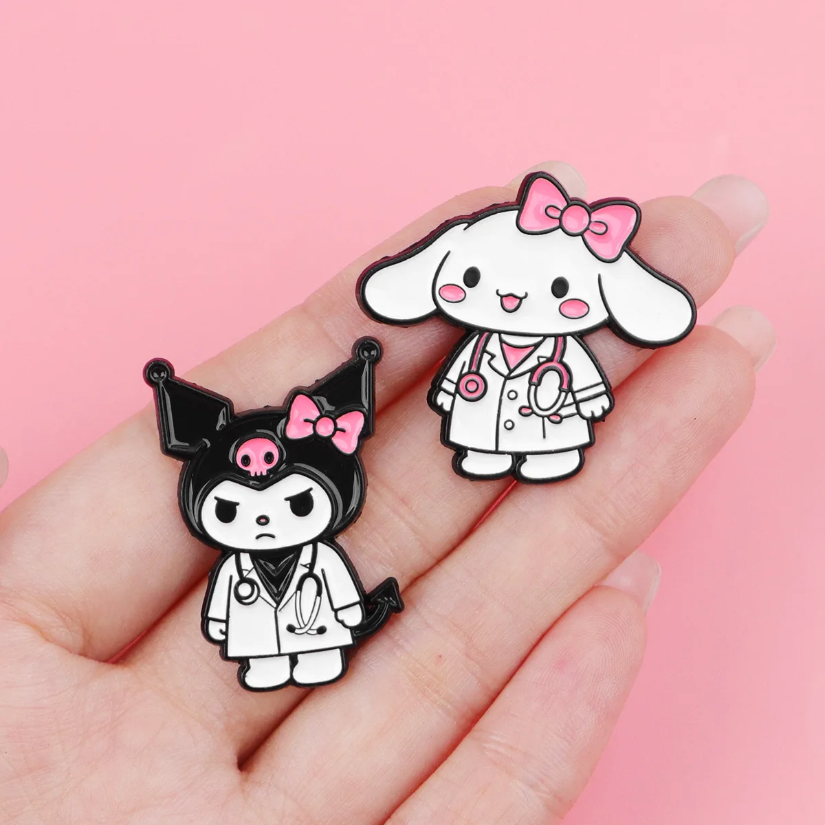 Anime Emaille-Pins Arzt-Krankenschwester-Broschen Abzeichen für Rucksäcke Jacken Hüte Retro-Kollektion Geschenke Cosplay-Accessoires – Detail 7