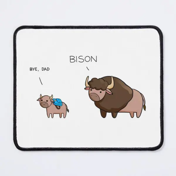 

Bison Mouse Pad Mens Mousepad Carpet Table Mat Desk Computer Keyboard Gaming Printing PC Gamer Play Anime