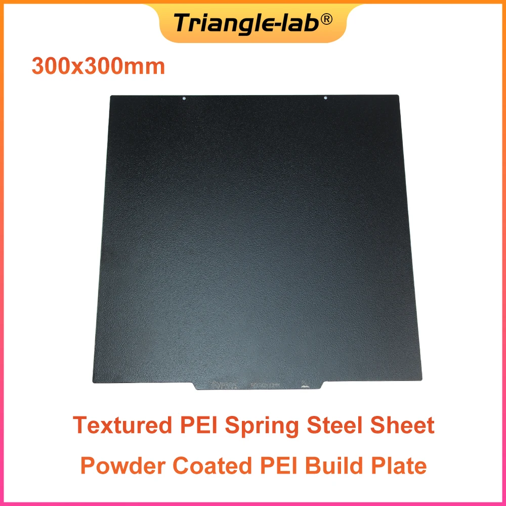 Trianglelab-dupla Face Texturizada Pei Primavera Folha de Aço pó Revestido Construir Placa para Voraon 24 300×300 mm