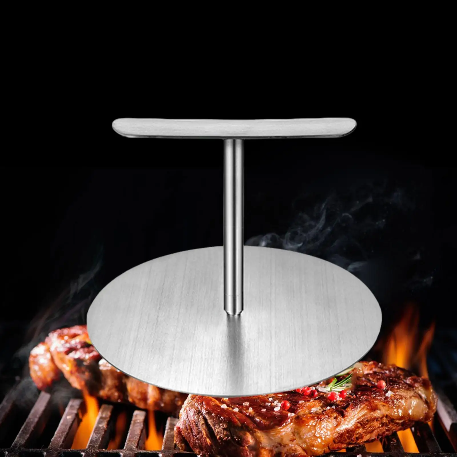 Stainless Steel Burger Press Bacon Press Kitchen Tool Household Flat Bottom Professional Nonstick Patty Maker Meat