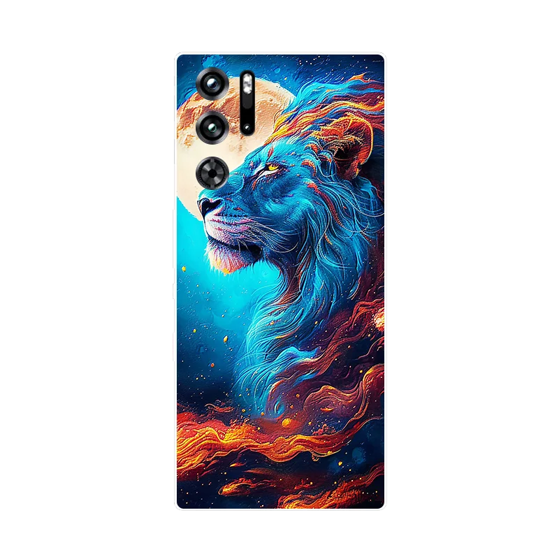 لحقيبة ريد ماجيك 9 برو زهور الذئب غطاء هاتف سيليكو...