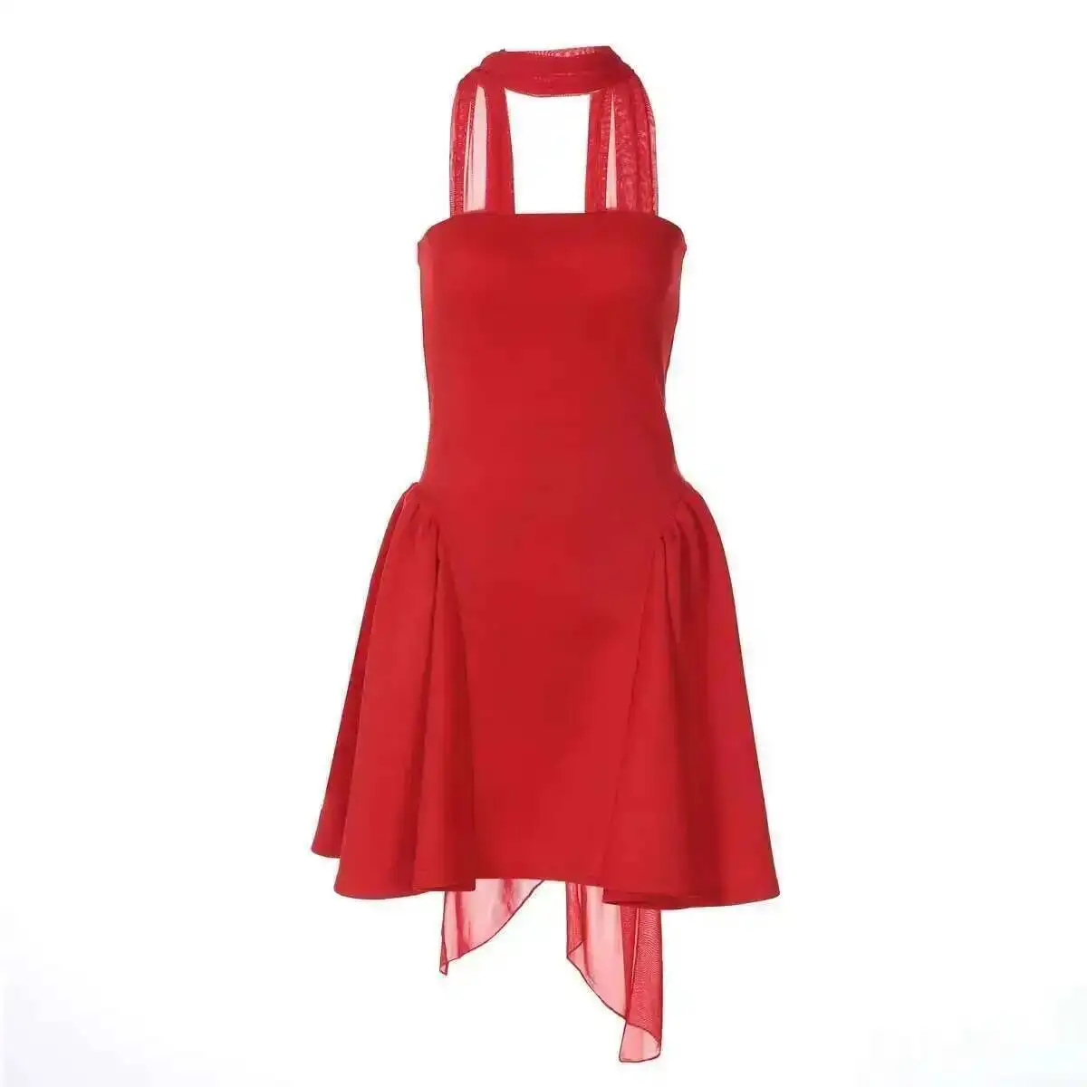 Elegant Off Shoulder A-Line Dress - Sexy Backless Mini Party Dress for Women