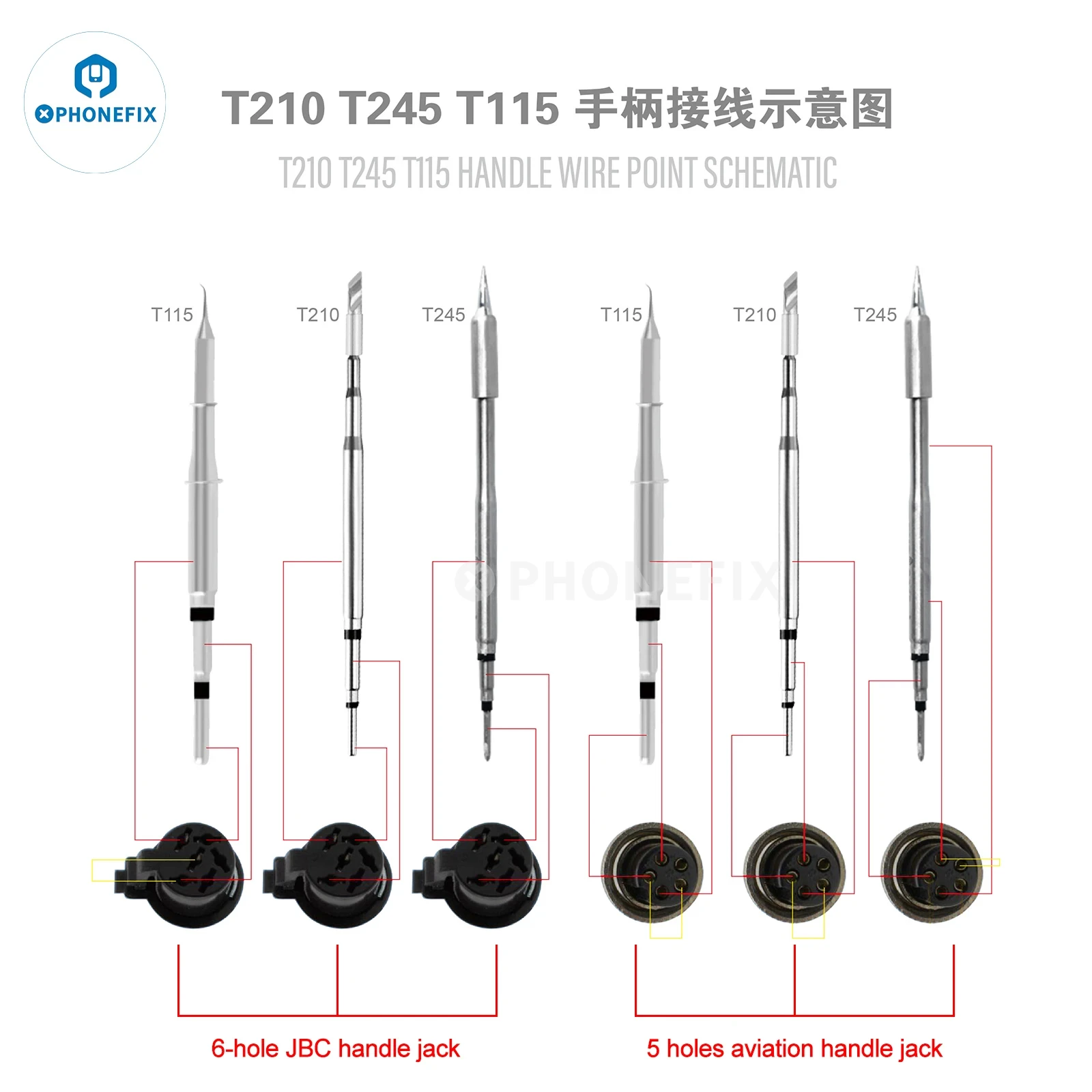 Replacement Soldering Iron T245 T210 T115 Soldering Station Handle