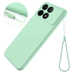 Custodia protettiva in silicone liquido con cinturino - Cover durevole e a contatto morbido per maggiore aderenza e protezione