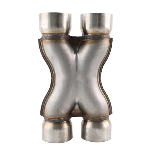 Dual Exhaust XPipe Tip Car Exhaust Pipe DB Killer Universal Removable