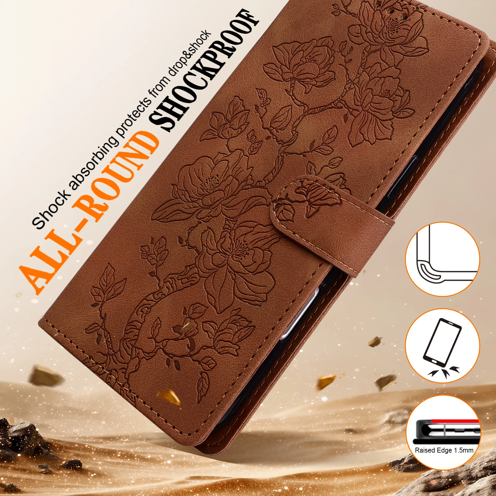Magnetic Flip Leather Wallet Phone Case