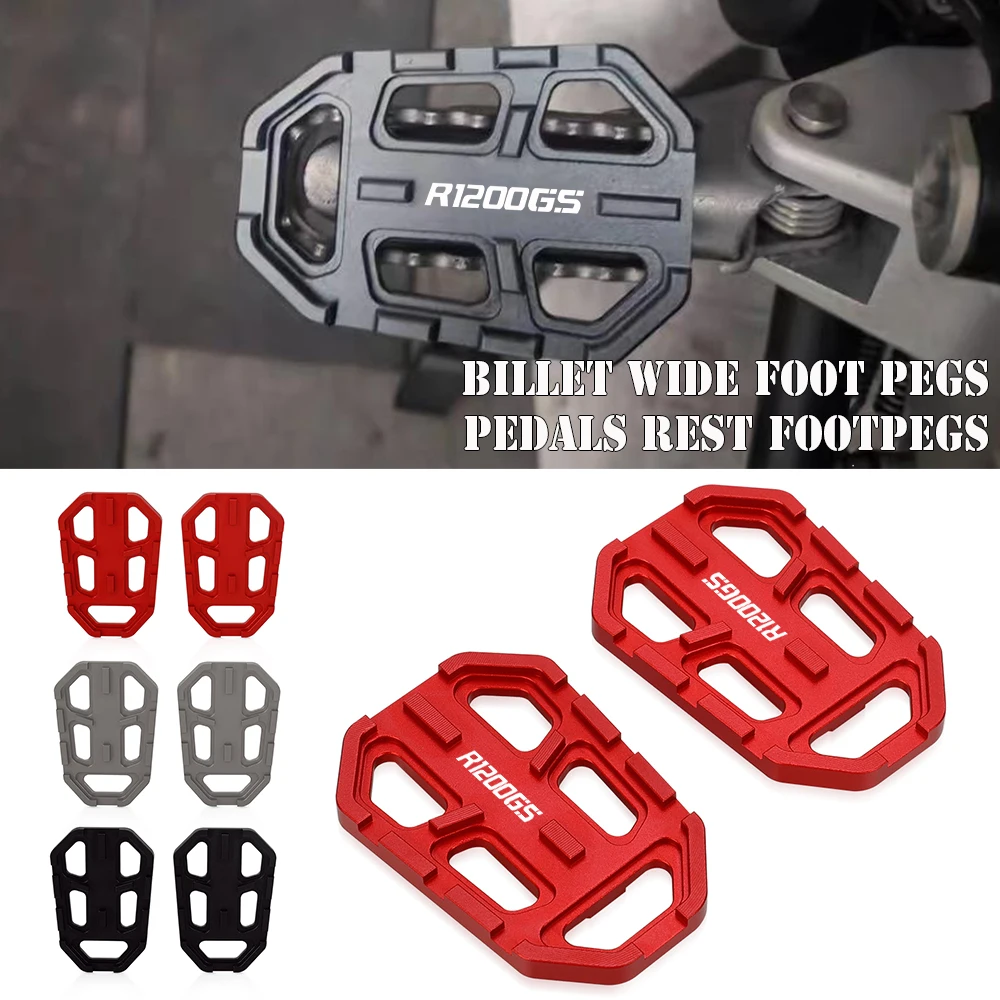 

Motorcycle For BMW R1200GS R 1200 GS 2013 2014 2015 2016 2017 2018 Billet Wide Foot Pegs Pedals Scrambler Rest Footpegs R1200 GS