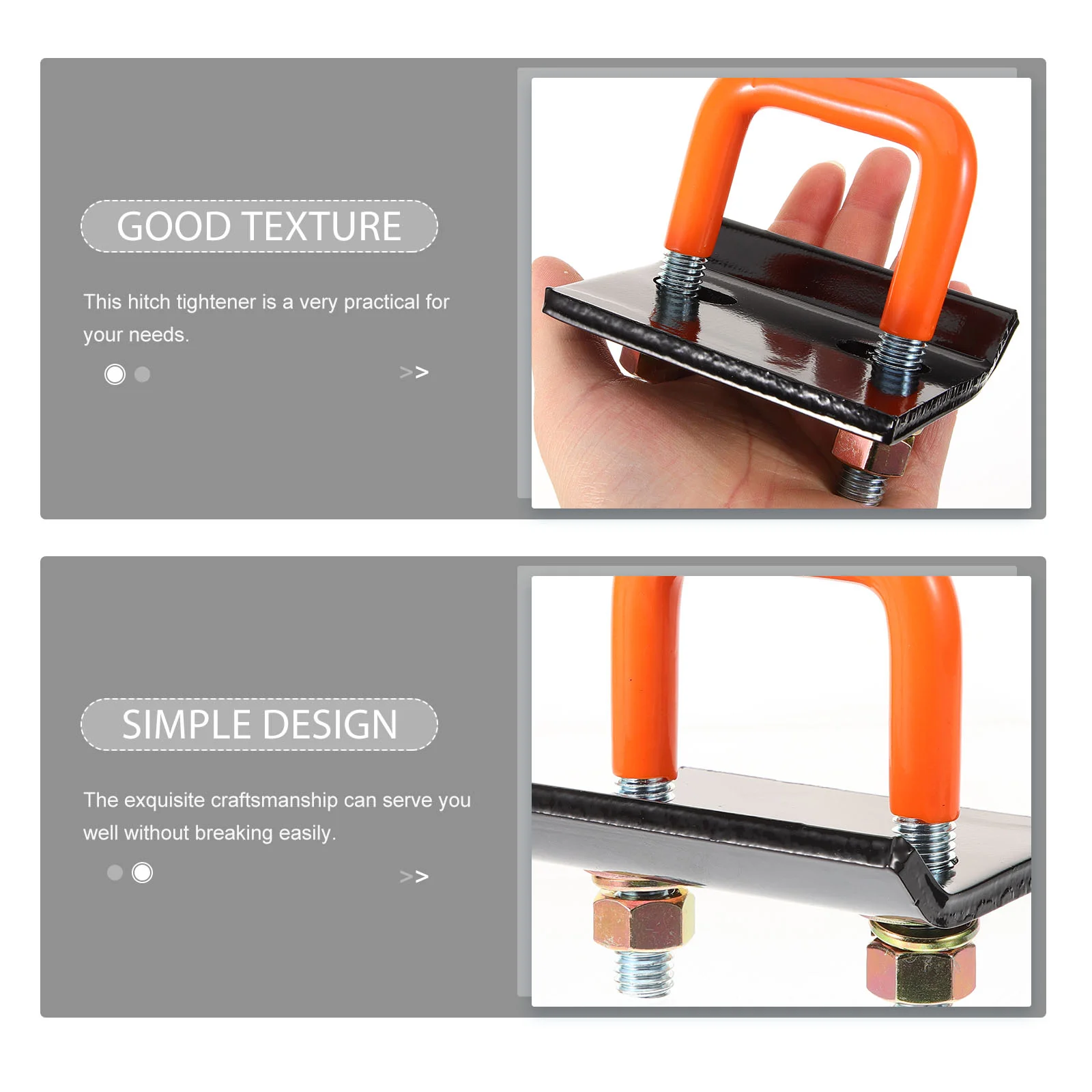 Trailer Buckle Hooks Metal Hitch Tightener for Clamp Rubber Heavy Duty Anti-rattle Stabilizer Spare Tire Carrier Mount Boat