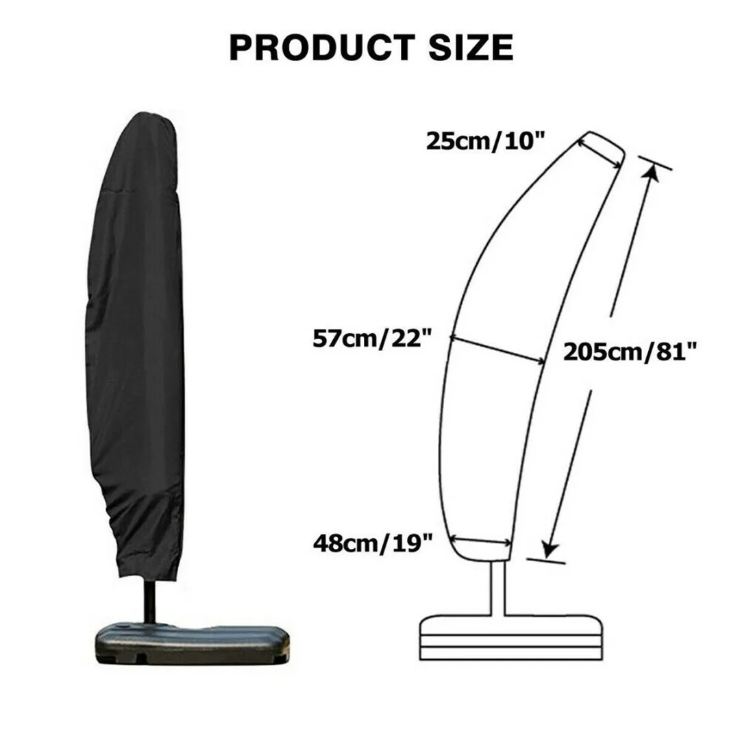 New Parasol Banana Umbrella Protective Cover Outdoor Garden Patio Cantilever Shield