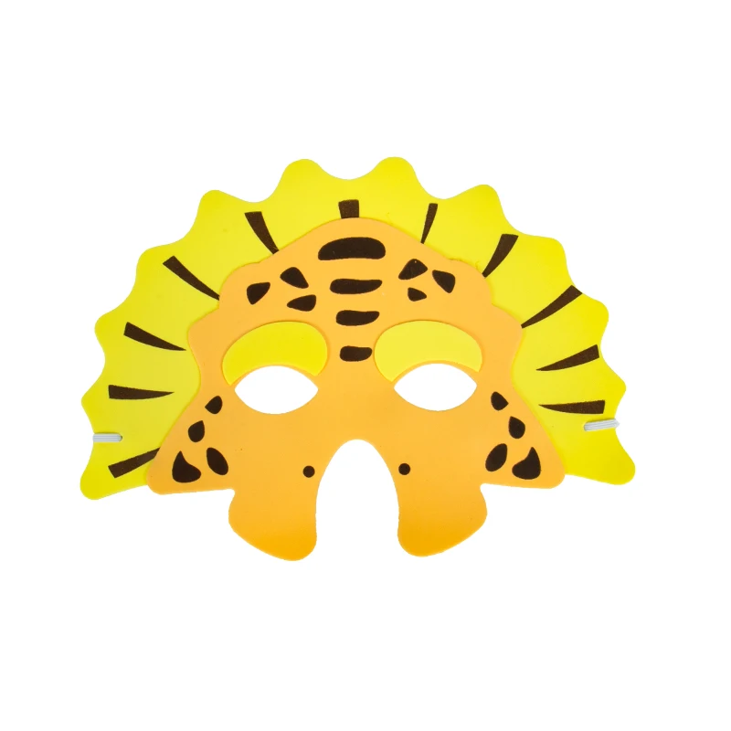 Party Masks Masquerade Mask 11pcs/set Dinosaur Foam Masks Kids Birthday Dino Party Supplies Girls Boys Masquerade Dress Up Party Mask Favors Decorations